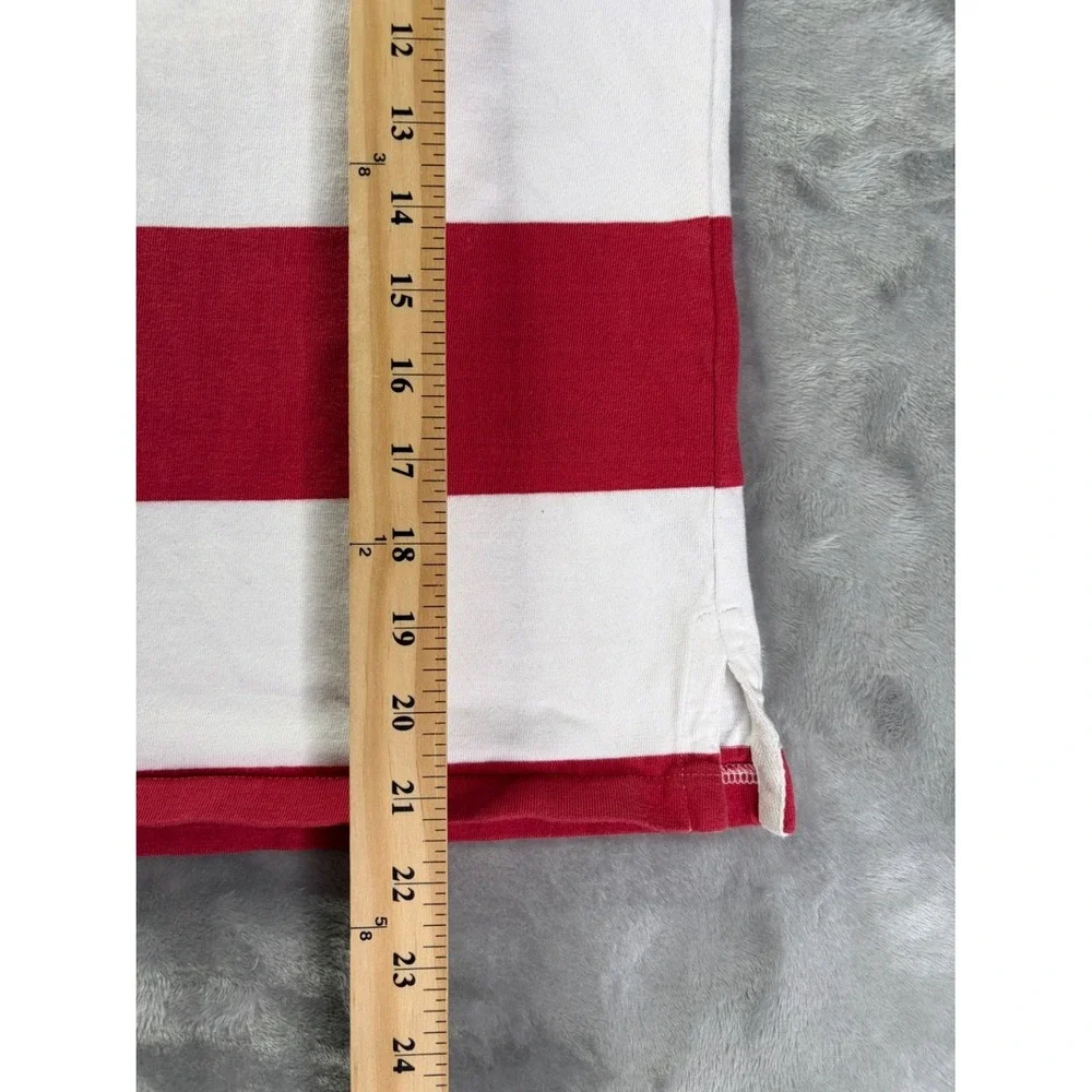 Polo Ralph Lauren Boys Rugby Shirt M 10-12 Red White Navy Striped